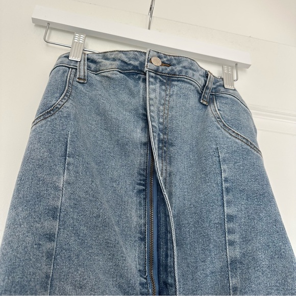 Akira (L) Butterfly Kiss Embellished Denim Mini Tube Dress- Rhinestone Butterfly - Picture 7 of 10